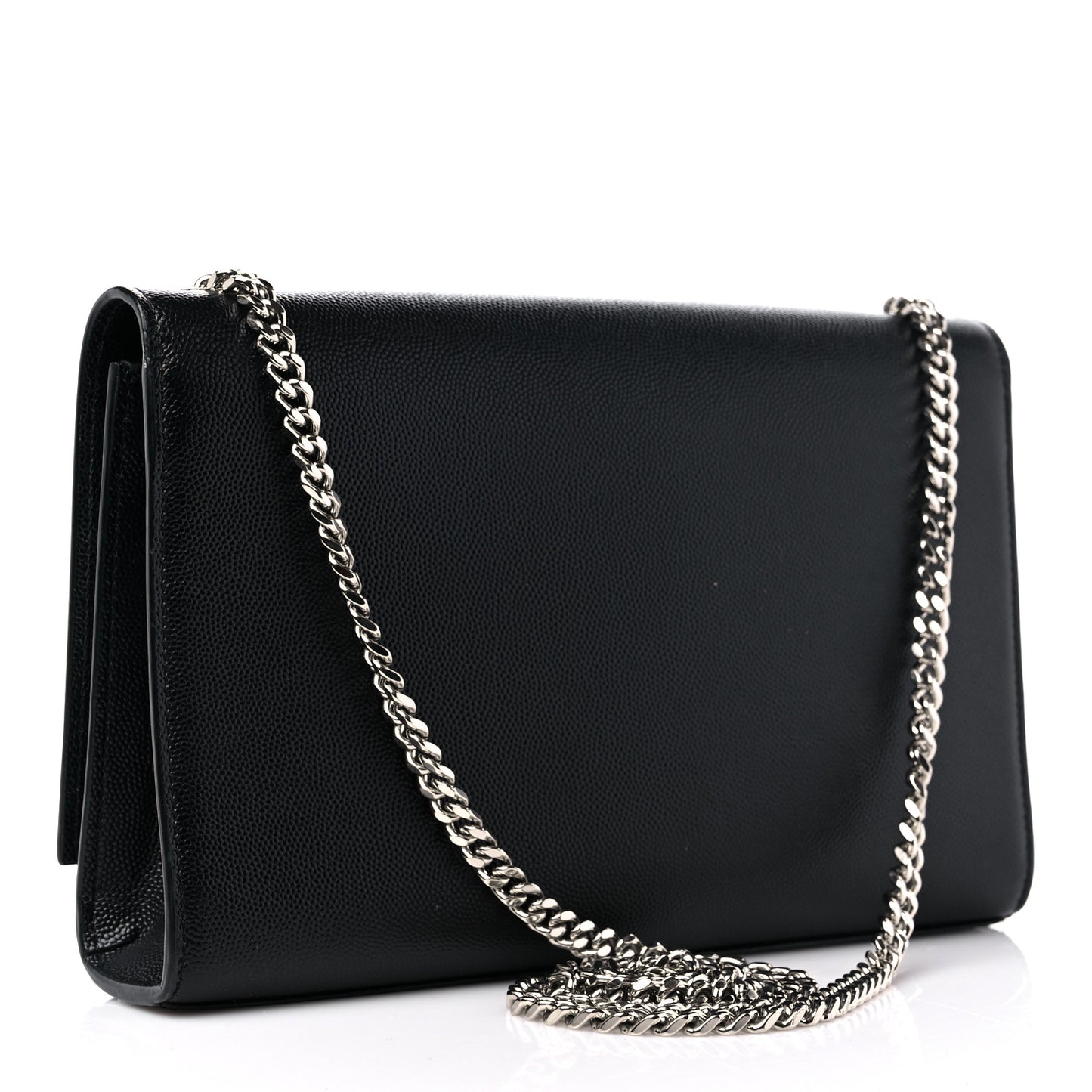 Grain De Poudre Medium Classic Monogram Kate Satchel Black