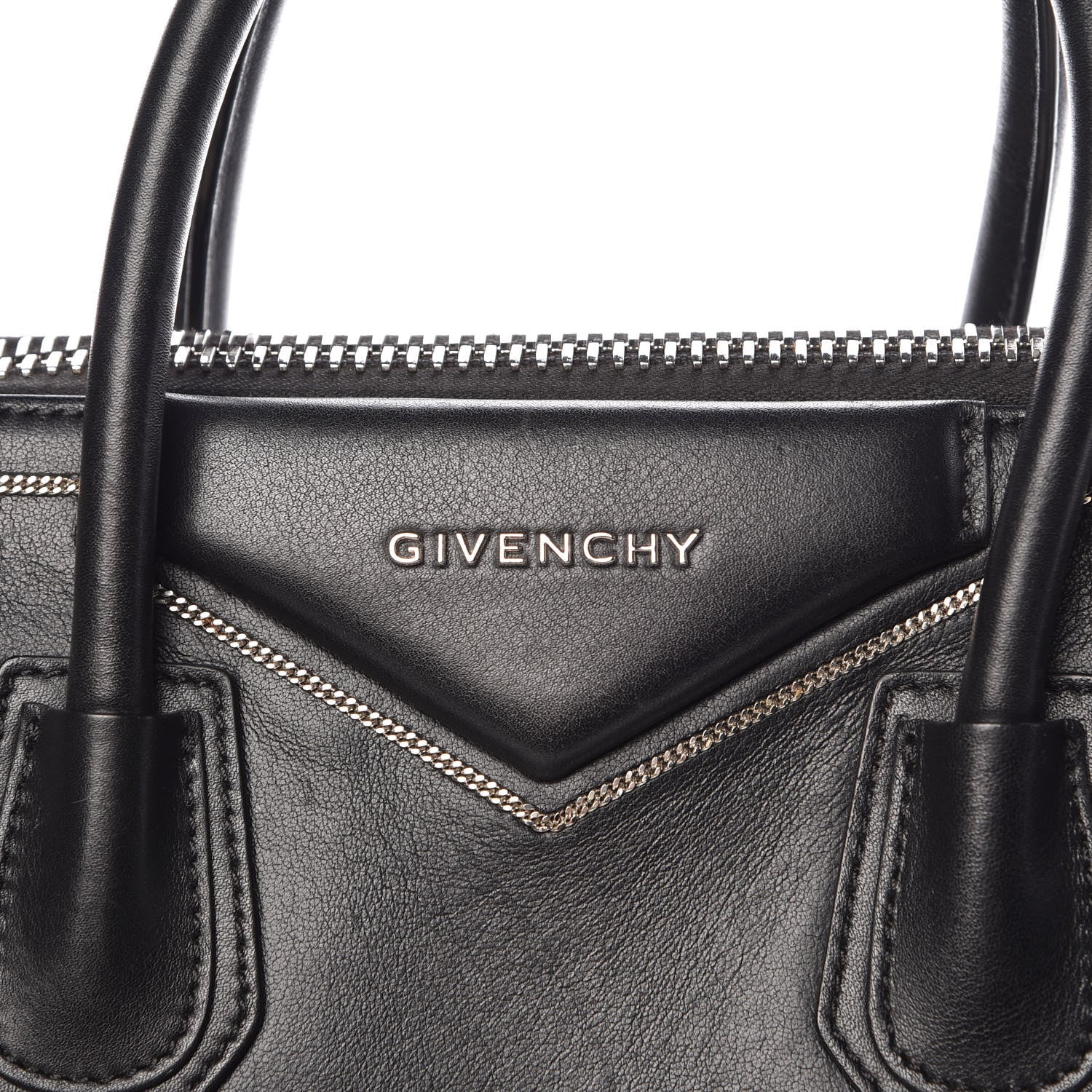 Givenchy Buffed Calfskin Small Chain Antigona Black 9 of 14