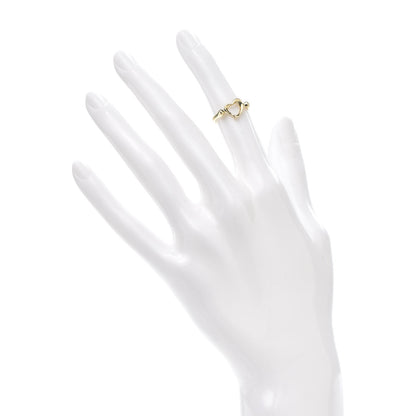 Tiffany 18K Yellow Gold Mini Elsa Peretti Open Heart Ring 47 4 2 of 6