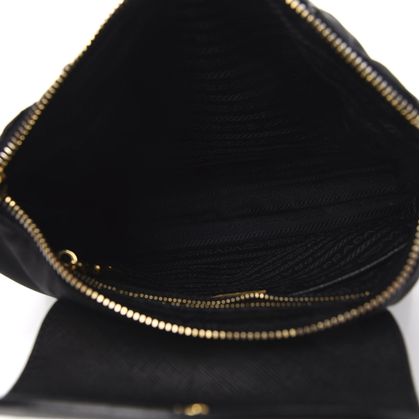 Tessuto Nylon Saffiano Crossbody Bag Black