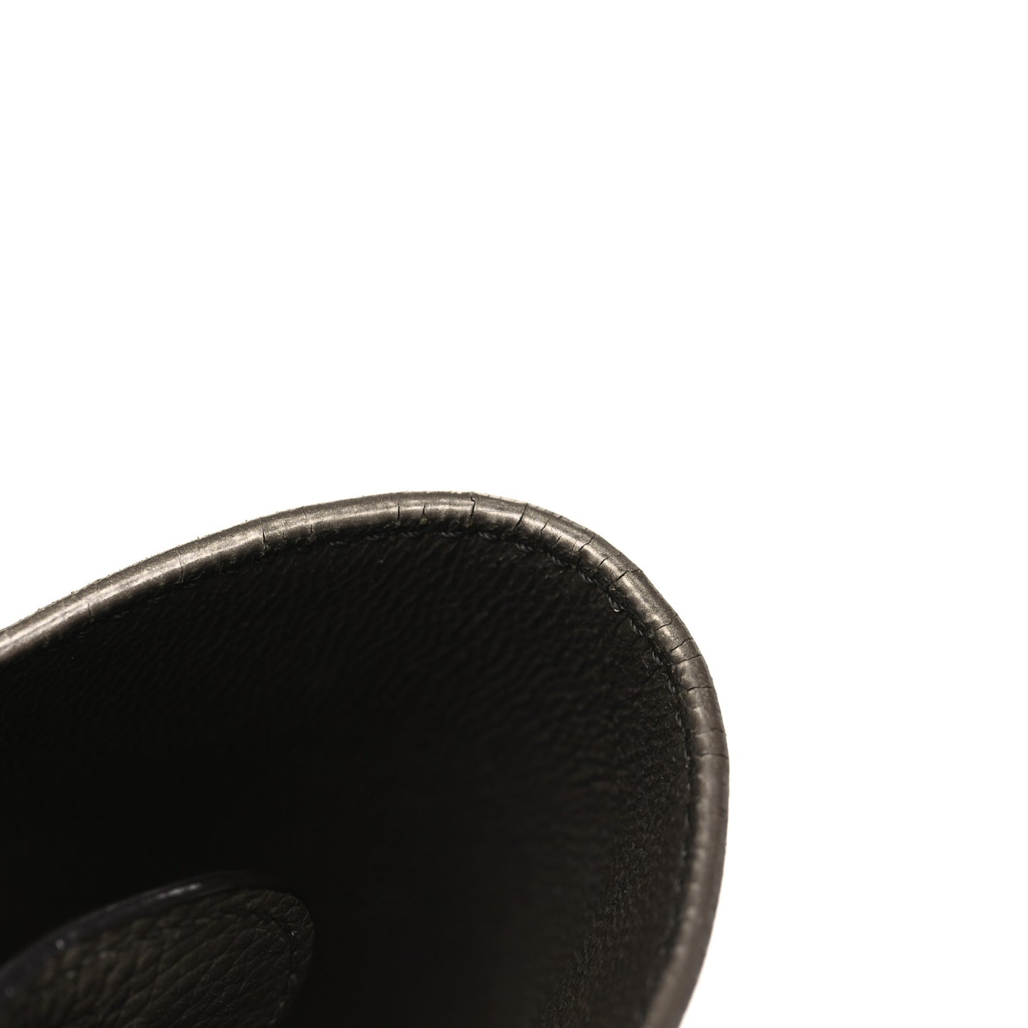Drummed Calfskin Suede Small Trapeze Souris