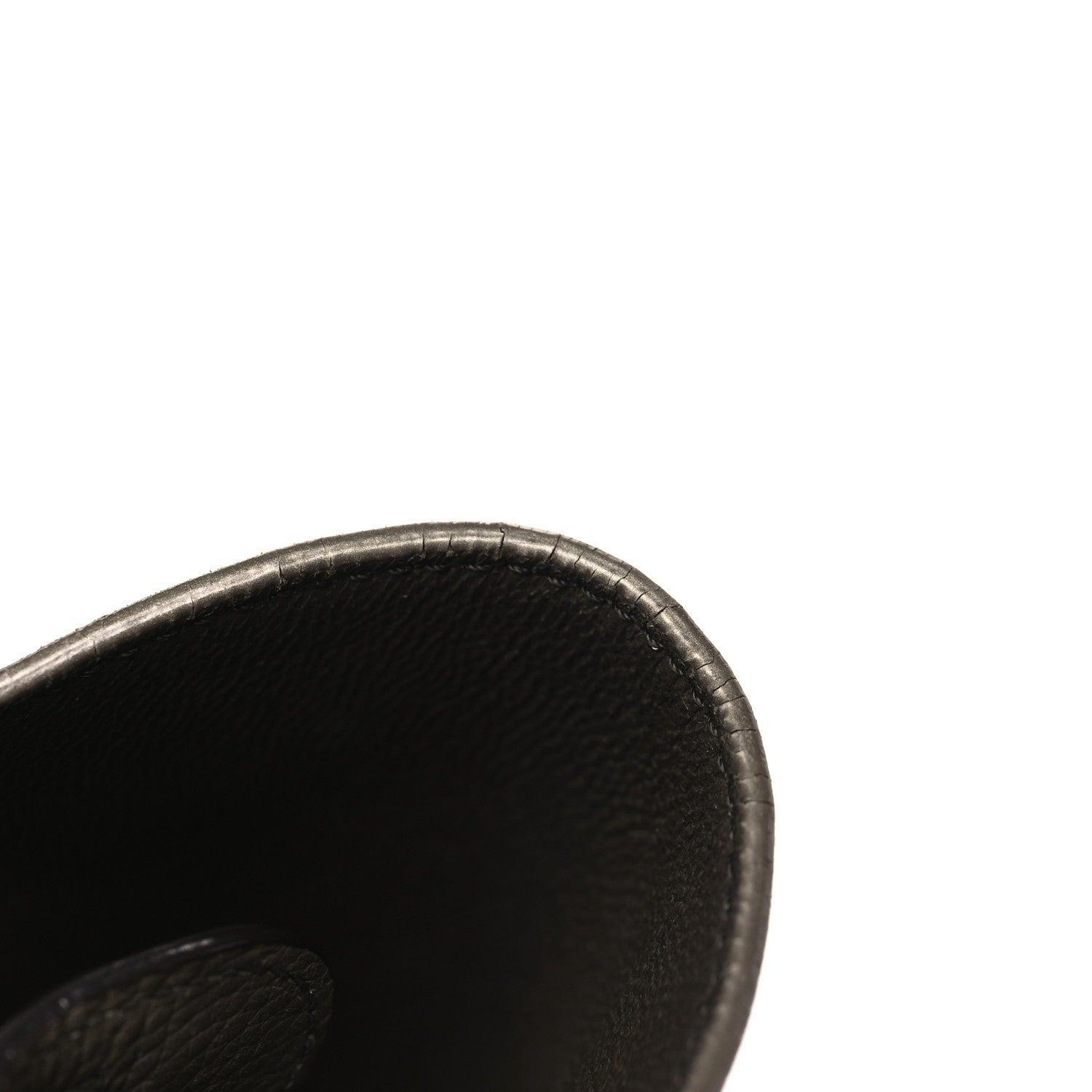 Celine Drummed Calfskin Suede Small Trapeze Souris 9 of 11