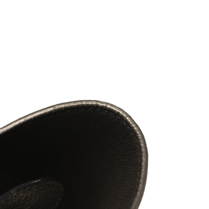 Celine Drummed Calfskin Suede Small Trapeze Souris 9 of 11