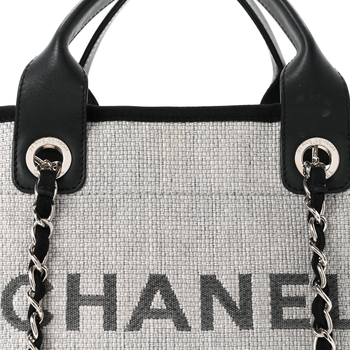 Canvas Deauville Large Tote Grey
