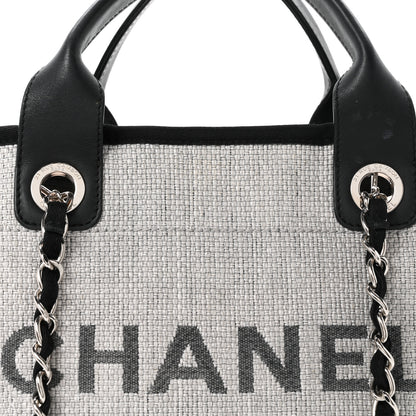 Chanel Canvas Deauville Large Tote Grey 8 of 11