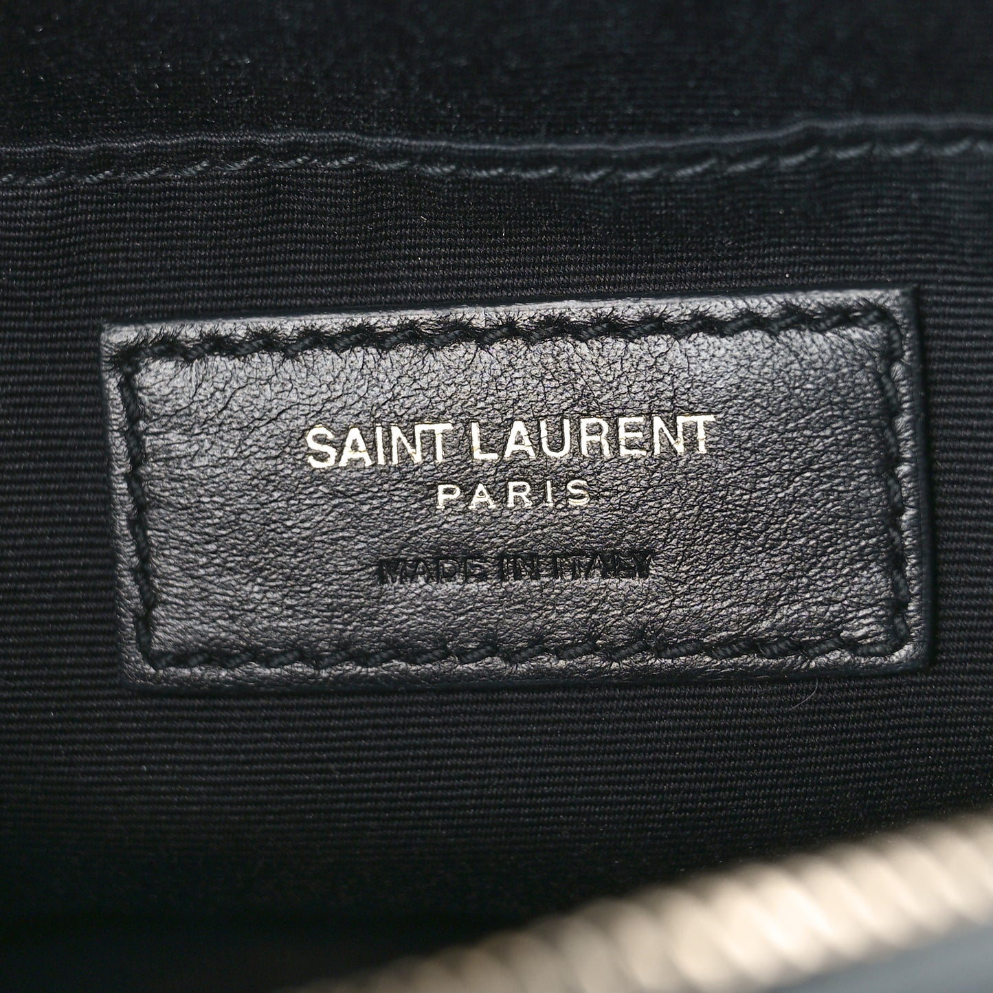 SAINT LAURENT Calfskin Matelasse Monogram Lou Belt Bag Dark Smog
