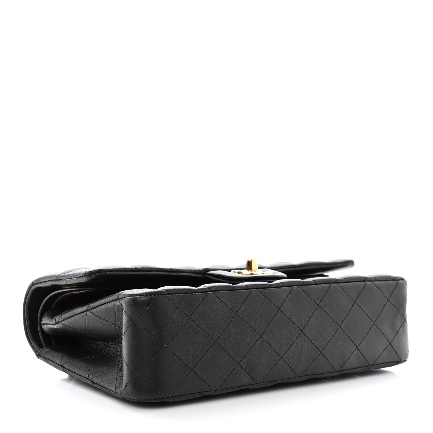 Chanel Lambskin Quilted Medium Double Flap Black 4 of 13