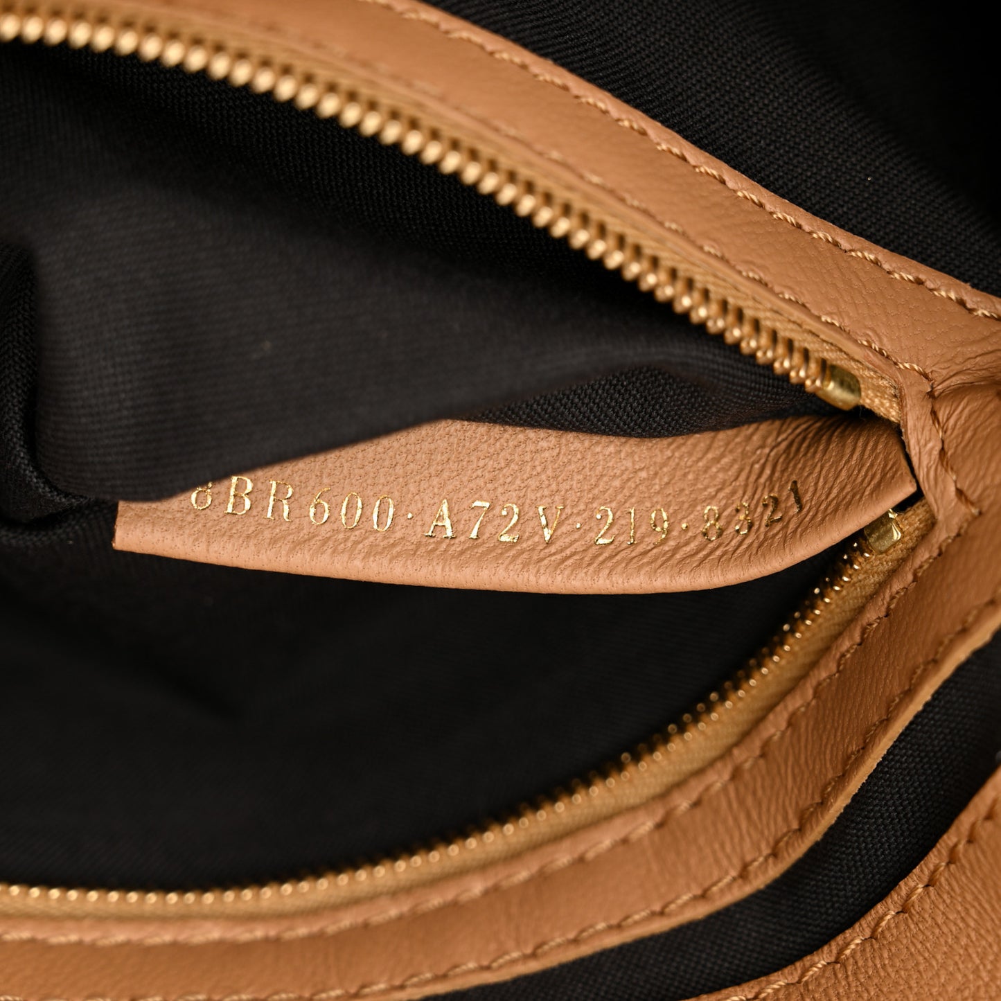 Nappa FF 1974 Embossed Baguette Miele Scuro