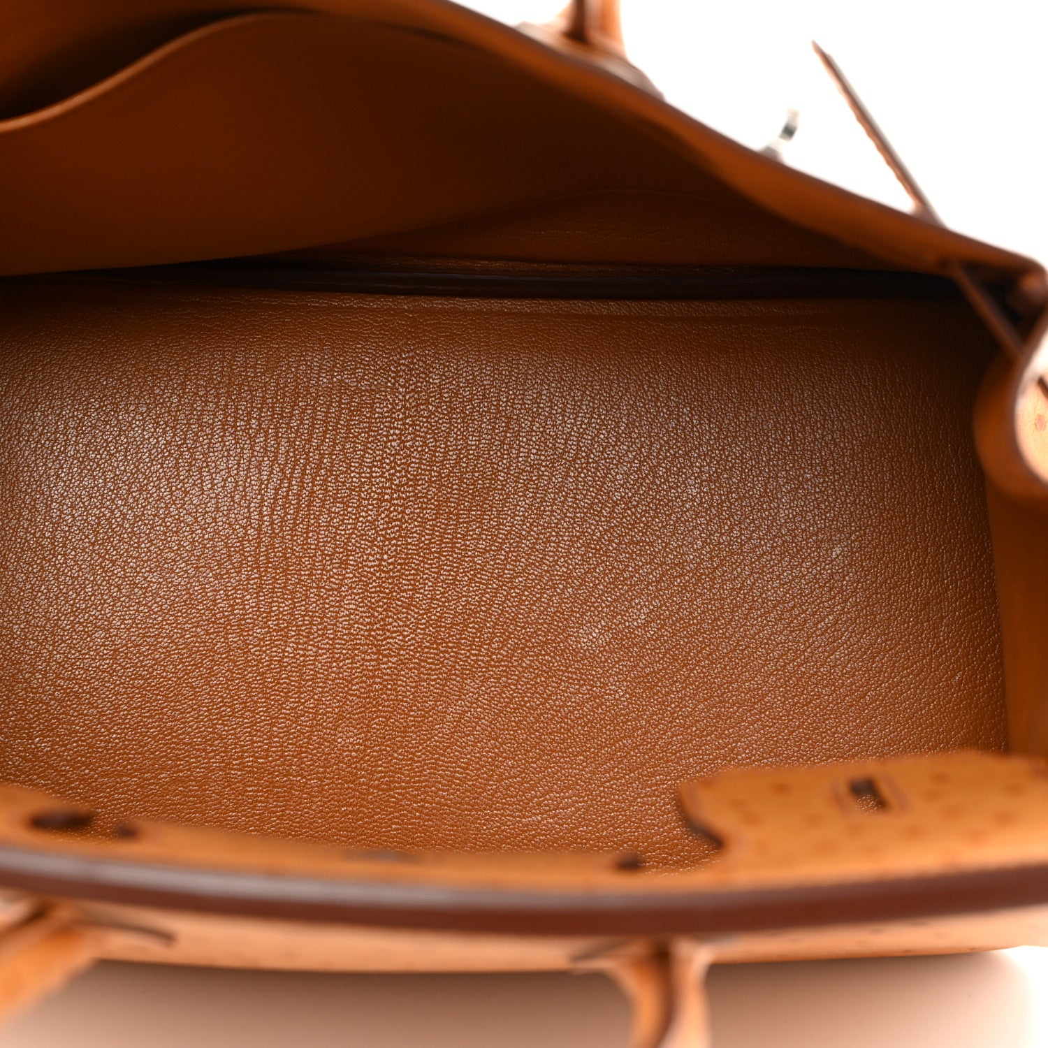 Hermes Ostrich Birkin 30 Cognac 5 of 10