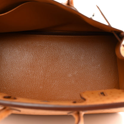 Hermes Ostrich Birkin 30 Cognac 5 of 10