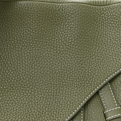 Christian Dior Grained Calfskin Mini Soft Saddle Bag Olive 8 of 14