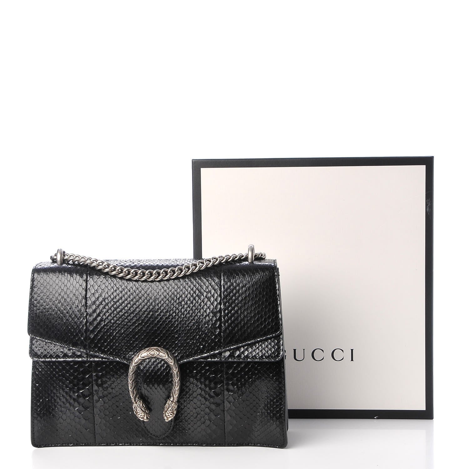 Gucci Python Medium Dionysus Shoulder Bag Black 9 of 9