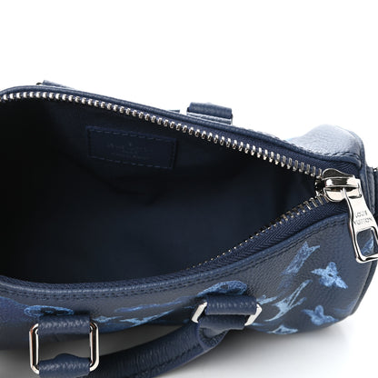 Louis Vuitton Monogram Ink Watercolor Keepall XS Blue 5 of 9