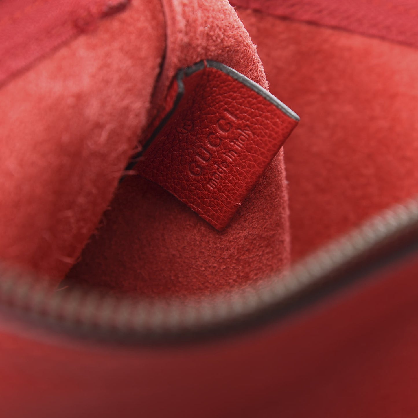 Pebbled Calfskin Medium Logo Portfolio Clutch Hibiscus Red