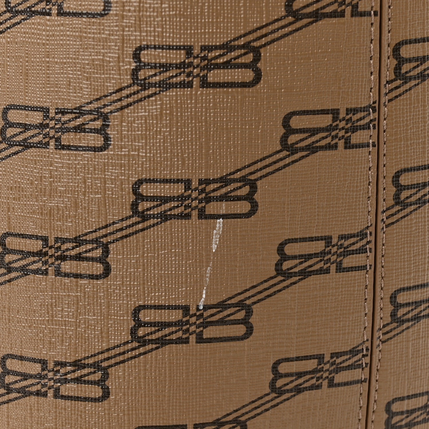 Balenciaga Coated Canvas BB Monogram Large Signature East West Shopper Bag Beige Brown 11 of 13