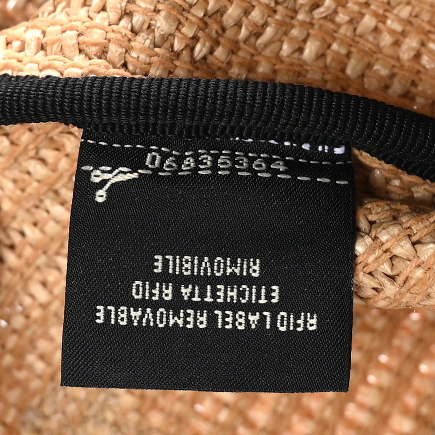 Straw Vitello King Logo Woven Medium Flat Pouch Paglia Black
