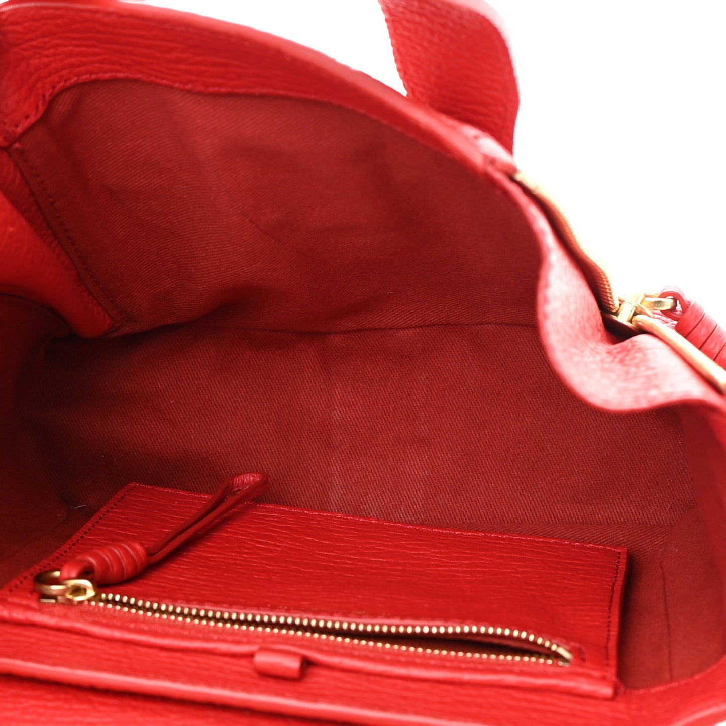 Textured Calfskin Mini Pashli Satchel Red