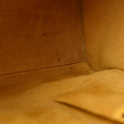 Celine Drummed Calfskin Mini Luggage Ocre 22 of 23