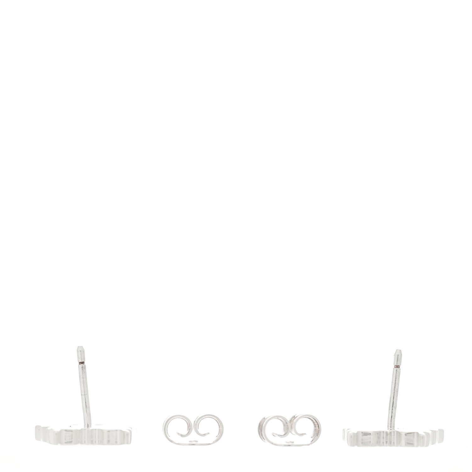 Gucci Sterling Silver Trademark Butterfly Stud Earrings 3 of 5