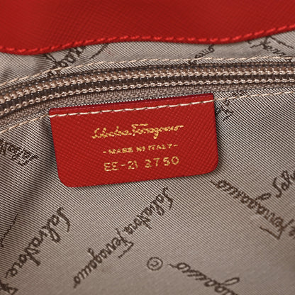 Salvatore Ferragamo Saffiano Trifolio Shoulder Bag Coral 6 of 9