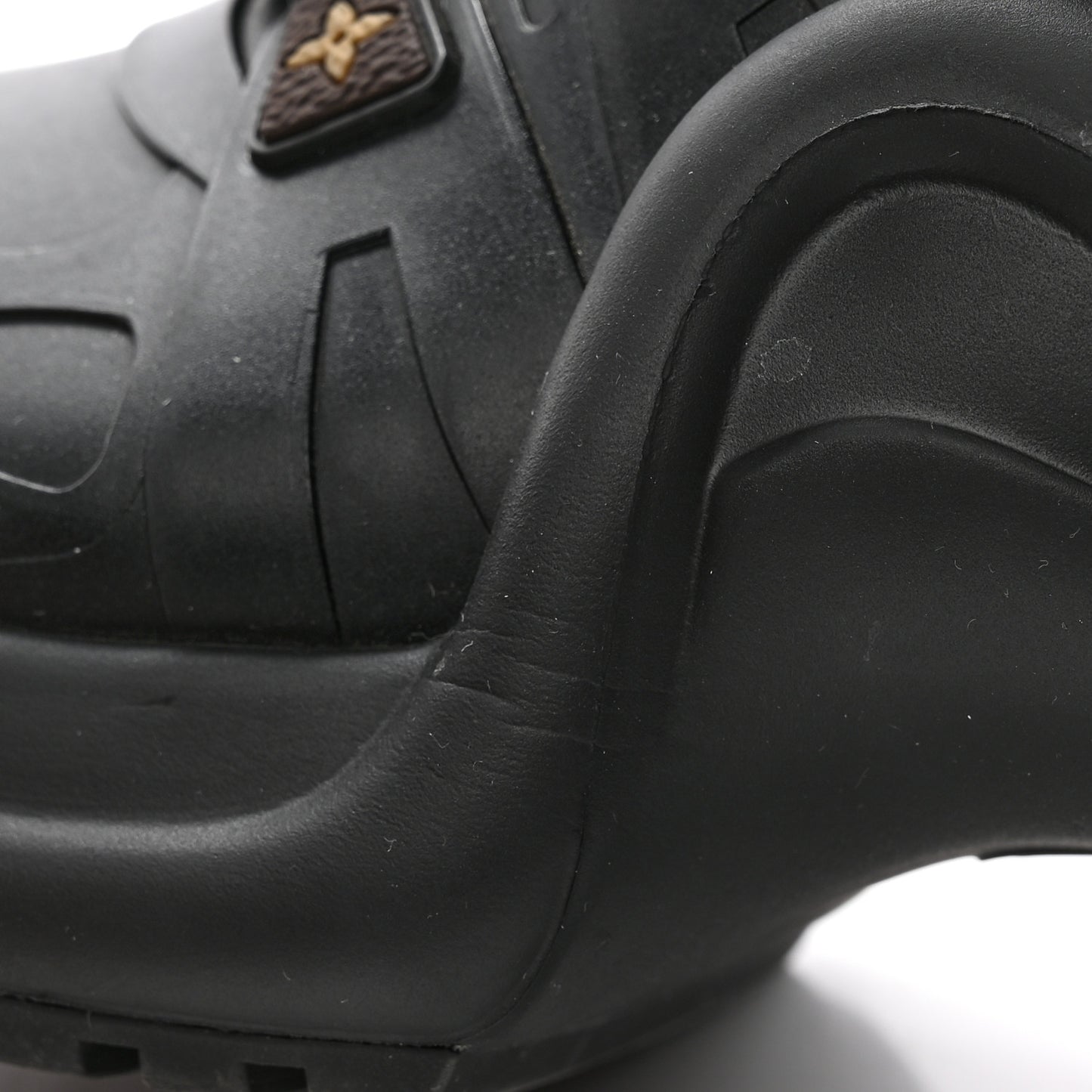 Mat Rubber Monogram LV Archlight Sneaker Boots 37 Black
