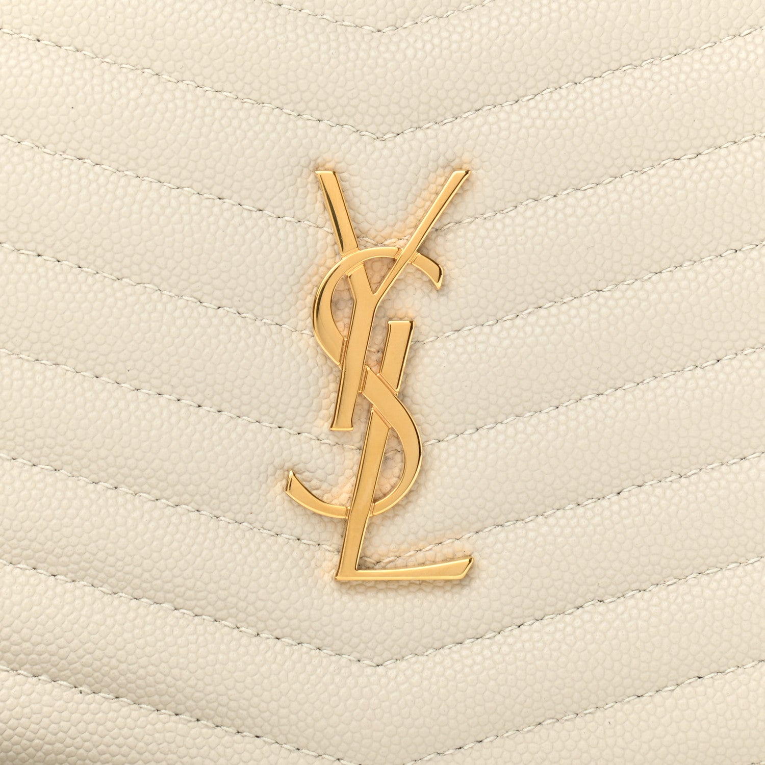 Saint Laurent Grain De Poudre Matelasse Monogram Mini Lou Camera Bag Crema Soft 8 of 11