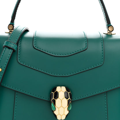 Bulgari Calfskin Serpenti Forever Top Handle Emerald Green 8 of 10