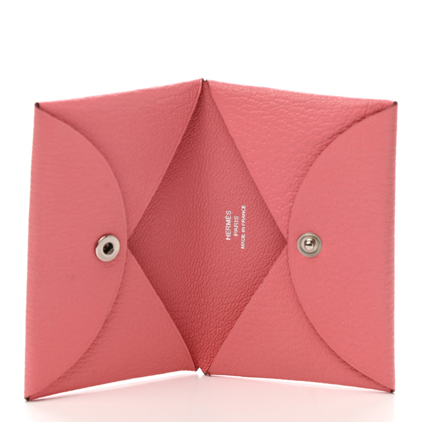 Chevre Mysore Calvi Card Case Rose Ete
