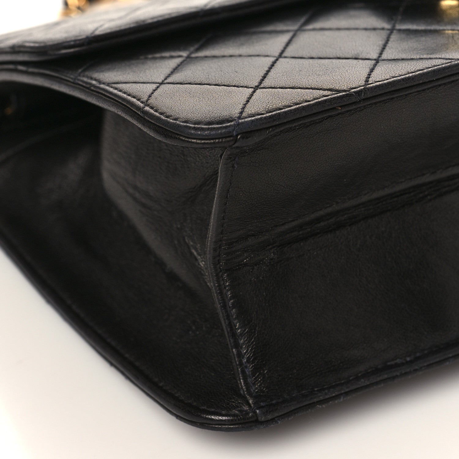 Chanel Lambskin Quilted Small Single Flap Black 8 of 9