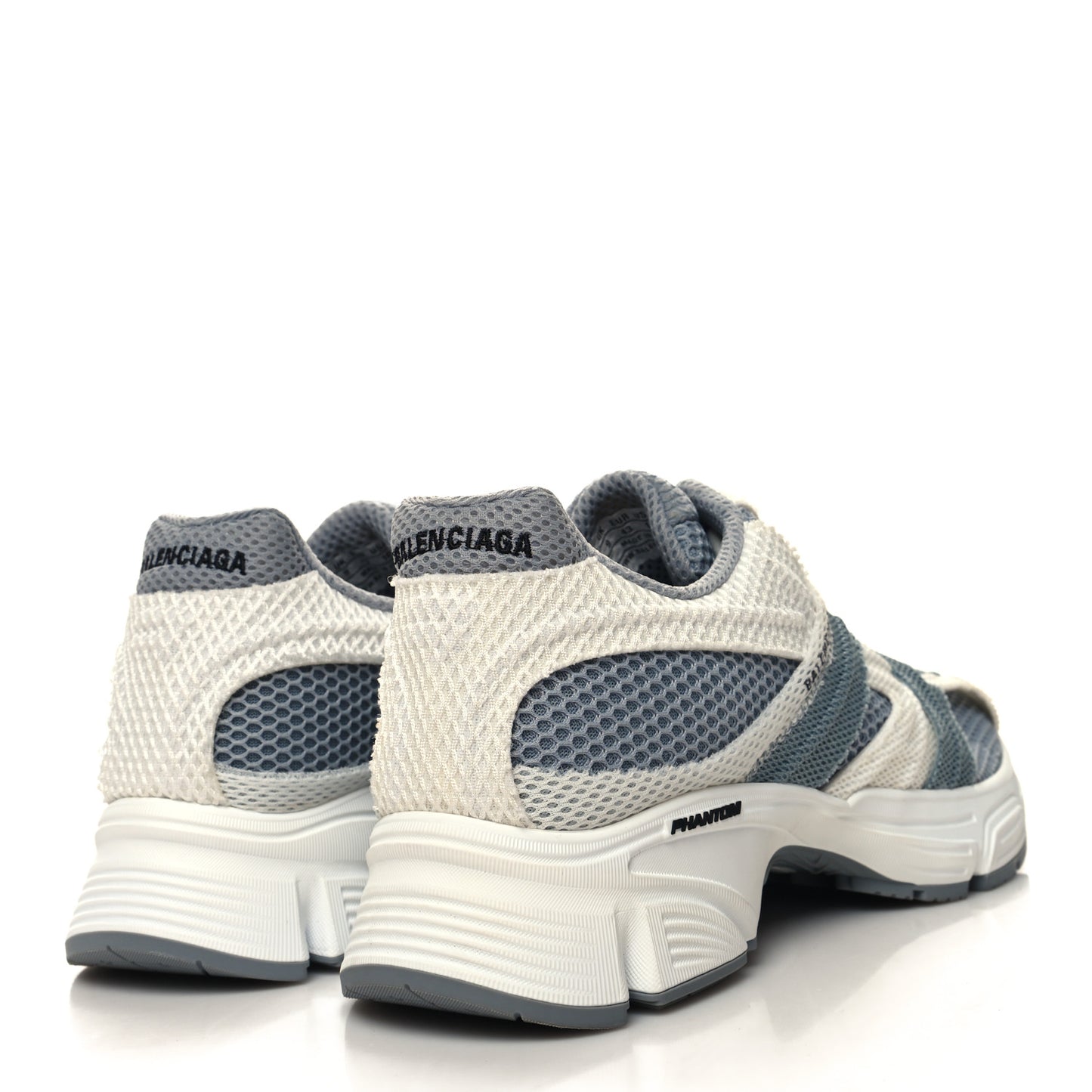 Fabric Mesh Mens Phantom Sneakers 43 Grey White