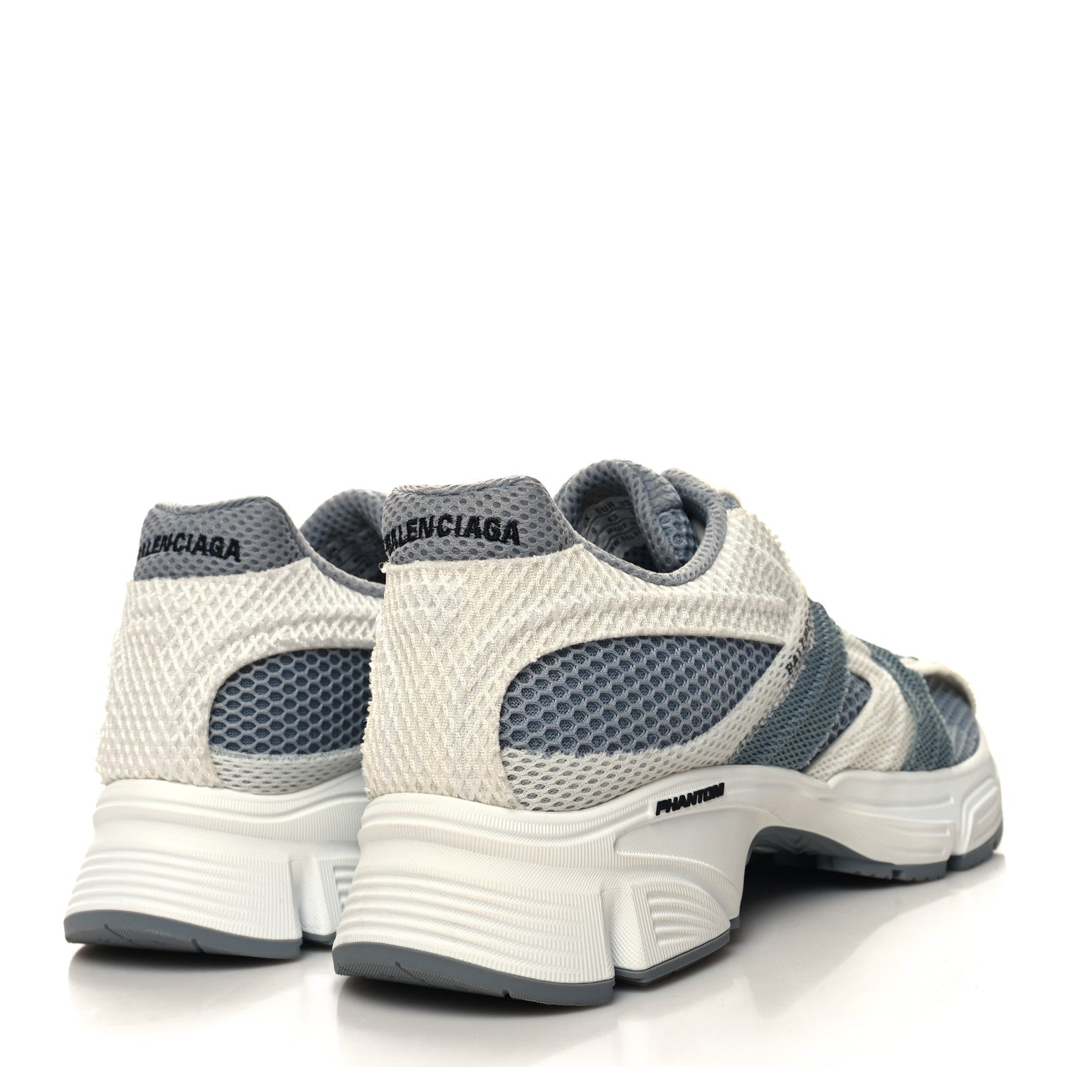 Balenciaga Fabric Mesh Mens Phantom Sneakers 43 Grey White 4 of 8