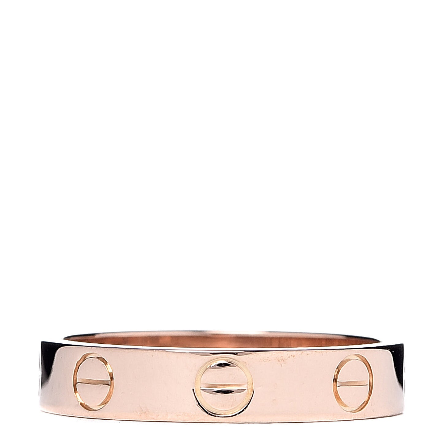 18K Pink Gold 3.5mm LOVE Wedding Band Ring 50 5.25