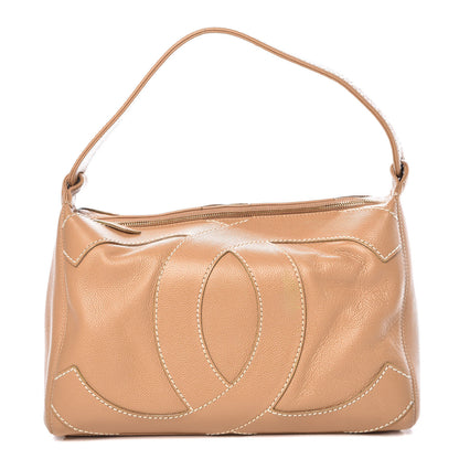 Chanel Caviar CC Stitched Hobo Beige 1 of 10