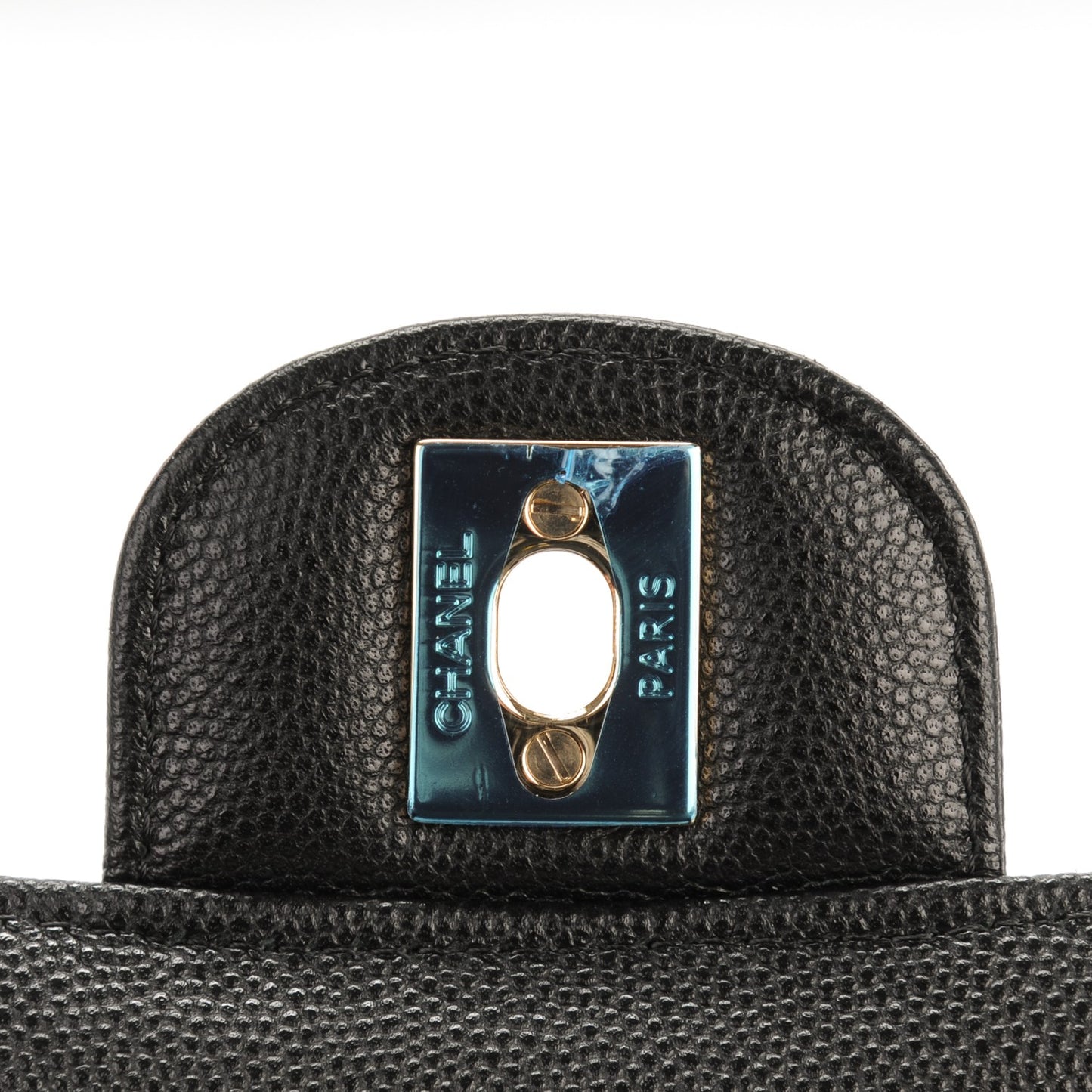 Caviar Quilted Mini Rectangular Flap Black