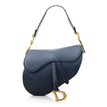 Christian Dior Calfskin Gradient Saddle Bag Indigo Blue 1 of 10