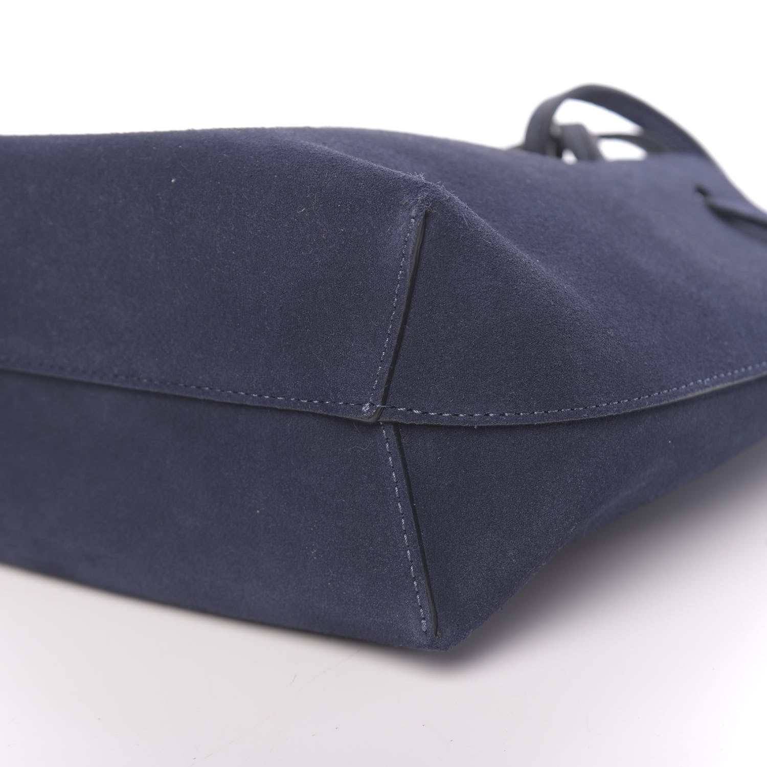 Mansur Gavriel Suede Mini Mini Bucket Bag Blu 9 of 9