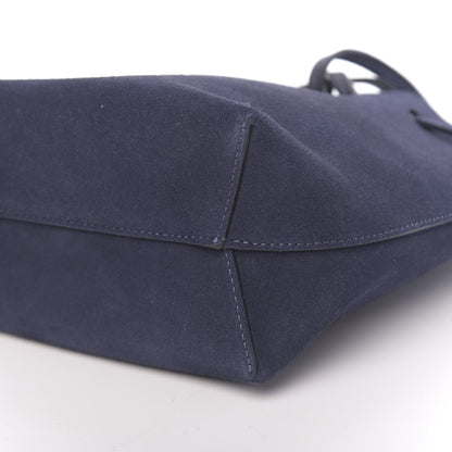 Mansur Gavriel Suede Mini Mini Bucket Bag Blu 9 of 9