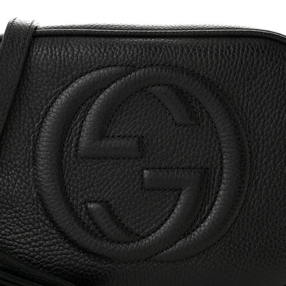 Gucci Pebbled Calfskin Small Soho Disco Bag Black 10 of 13