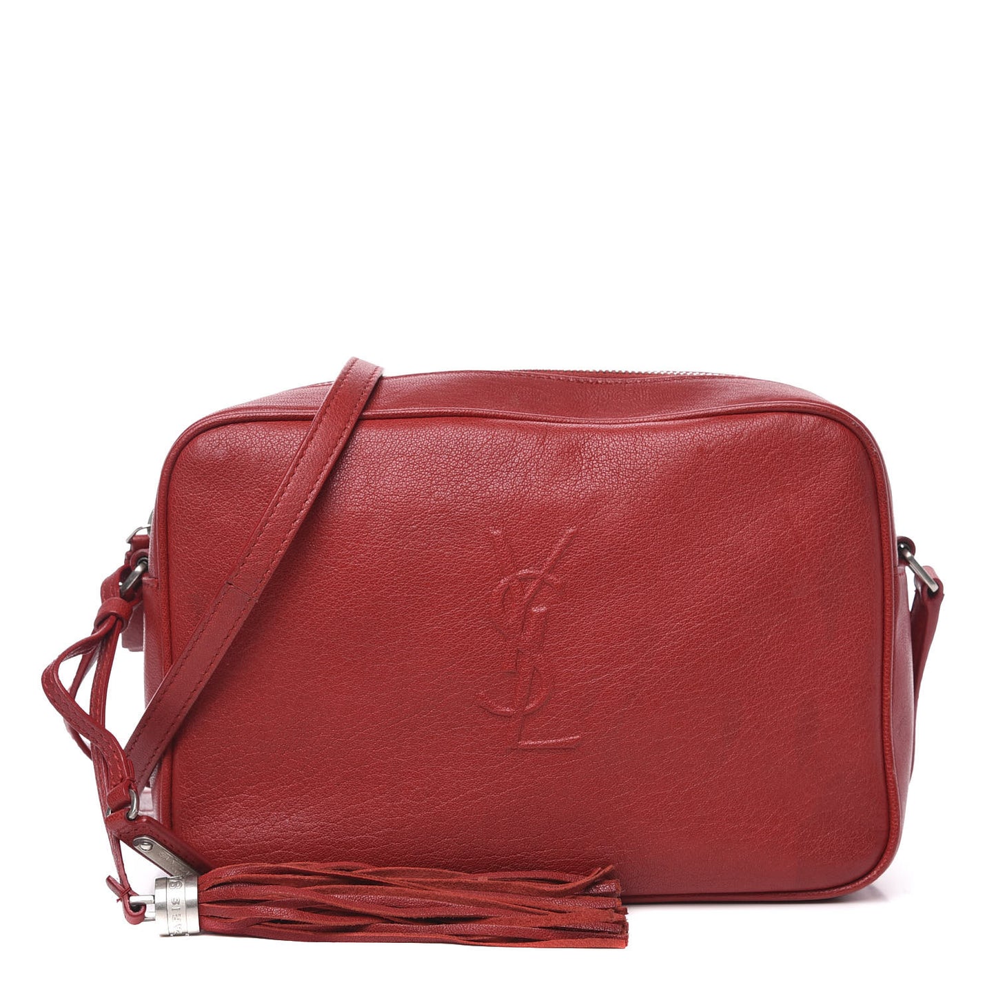 Calfskin Monogram Small Lou Camera Bag Red