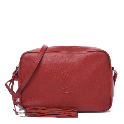 Saint Laurent Calfskin Monogram Small Lou Camera Bag Red 1 of 16