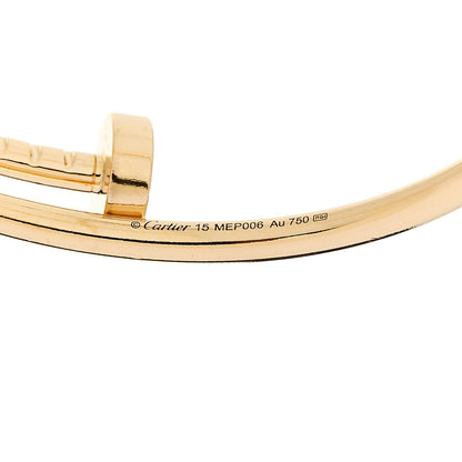 Cartier 18K Yellow Gold Small Juste Un Clou Bracelet 15 3 of 5