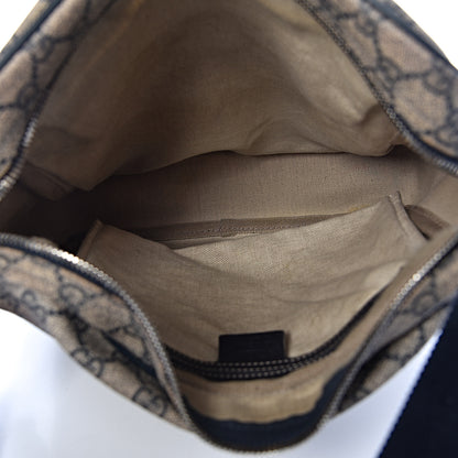 Gucci GG Plus Monogram Selleria Calfskin Medium Messenger Bag Beige Blue 5 of 15