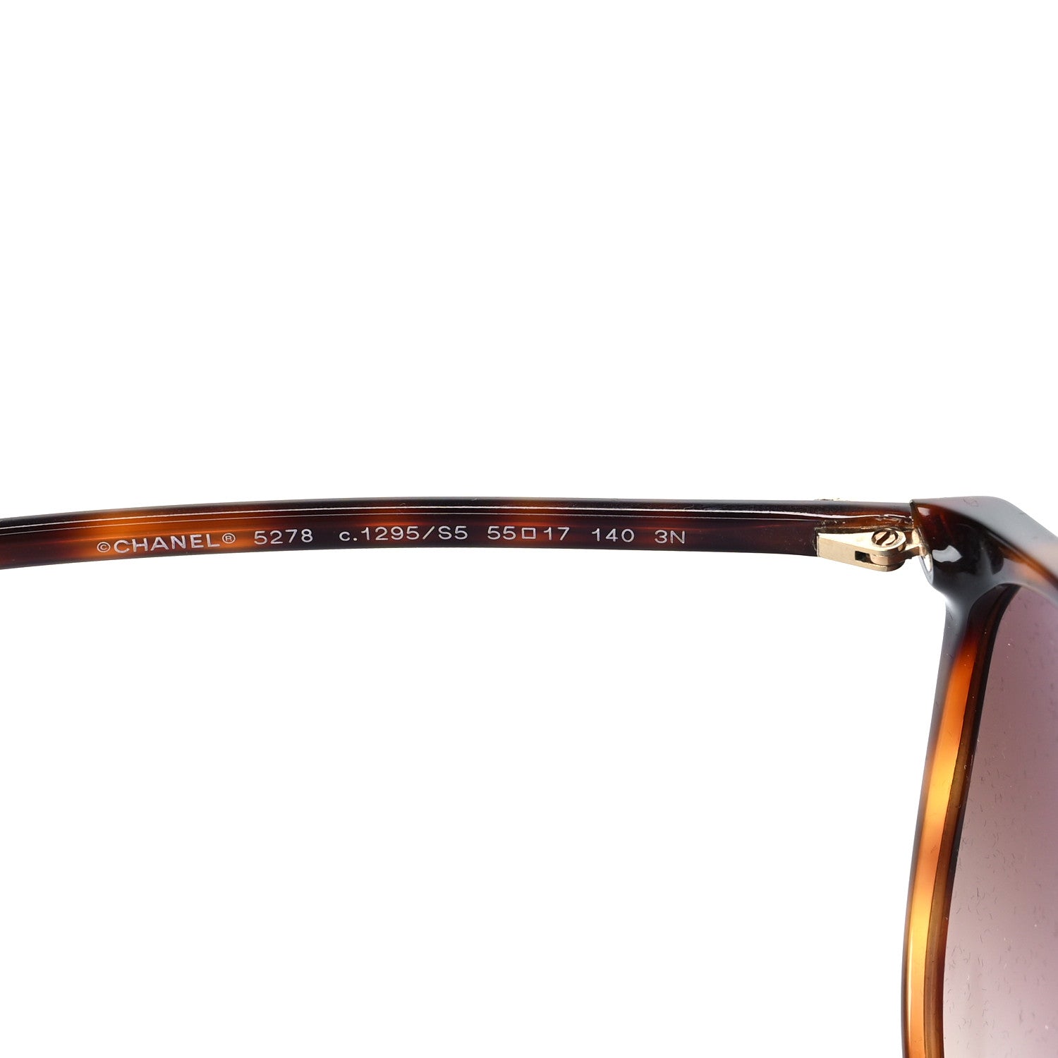 Chanel Acetate Round Sunglasses 5278 Tortoise 6 of 7