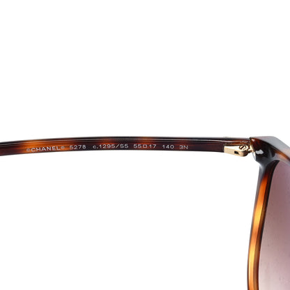 Chanel Acetate Round Sunglasses 5278 Tortoise 6 of 7