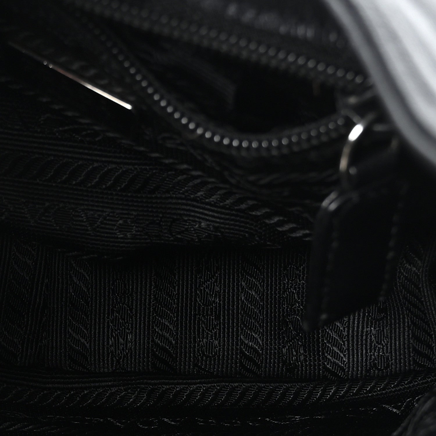 Prada Nappa Mini Triangle Hobo Black 5 of 9
