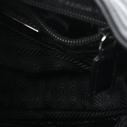 Prada Nappa Mini Triangle Hobo Black 5 of 9