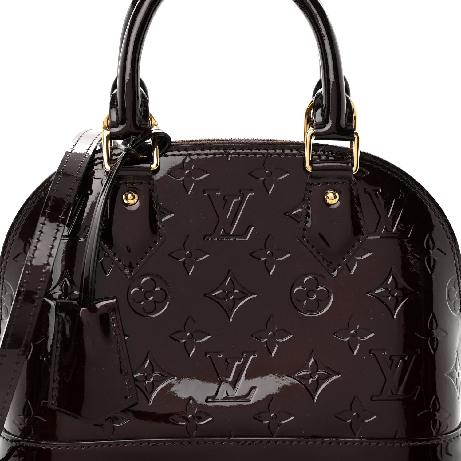 Louis Vuitton Vernis Alma BB Amarante 7 of 9