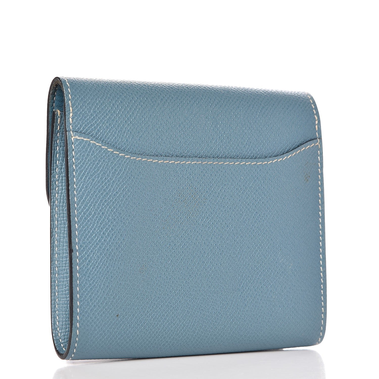 Hermes Epsom Constance Short Wallet Blue Jean 3 of 10