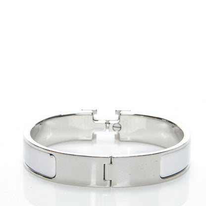 Hermes Enamel Narrow Clic Clac H Bracelet PM White 3 of 6