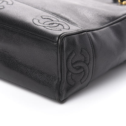 Chanel Caviar CC Shoulder Bag Black 9 of 10